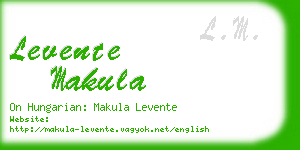 levente makula business card
